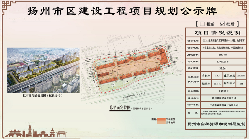 扬州东南新城GZ212地块案名已定为景瑞·誉璟风华。